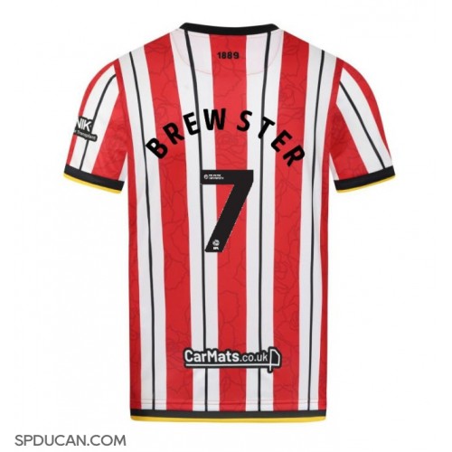 Muški Nogometni Dres Sheffield United Rhian Brewster #7 Domaci 2024-25 Kratak Rukav